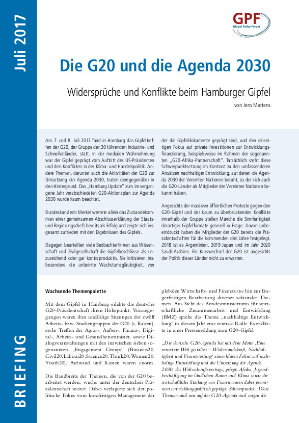 GPF-Briefing_0717_G20_und_Agenda_2030_Cover
