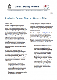 Cover Smallholder Farmers’ Rights are Women’s Rights