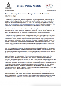 Cover UN Monitor 10: Loss and damage from climate change: How much should rich countries pay?