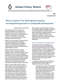 Cover Silos or system? The 2030 Agenda requires an integrated approach to sustainable development