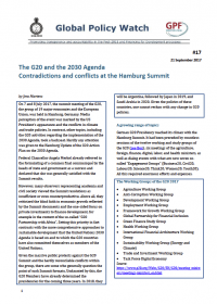Cover The G20 and the 2030 Agenda