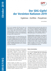 Cover SDG Gipfel 2019