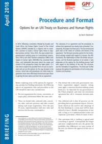 Cover procedure and format