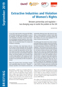 Cover Extractive Industries_Violation of Women's Rights