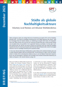 Cover_Städte als globale Nachhaltigkeitsakteure