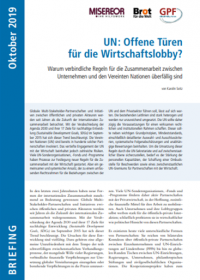 Cover_UN Offene Türen für die Wirtschaftslobby