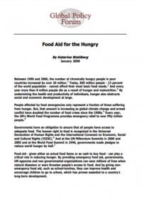Cover_food aid for the hungry