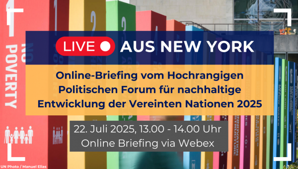 Banner zur Onlineveranstaltung "Live aus New York"