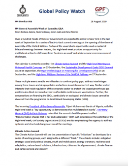 Cover UN Monitor 06: UN General Assembly Week of Summits: Q&A