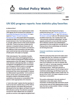 Cover UN SDG progress reports: how statistics play favorites