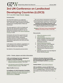 Cover of GPW Fact Sheet #4
