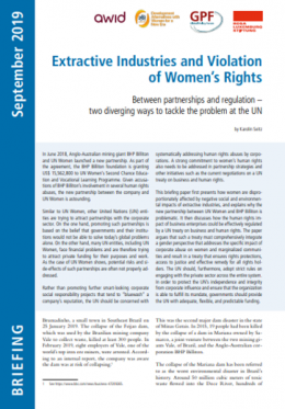 Cover Extractive Industries_Violation of Women's Rights
