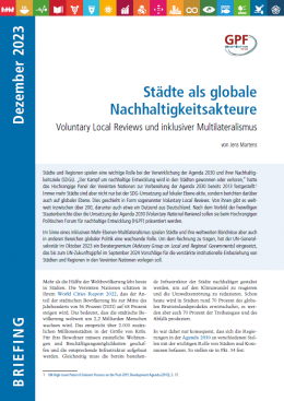 Cover_Städte als globale Nachhaltigkeitsakteure