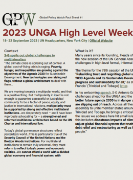 Cover of GPW Fact Sheet #1