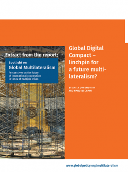 Global Digital Compact - linchpin for a future multilateralism