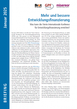 Mehr und bessere Entwicklungsfinanzierung 2025_cover