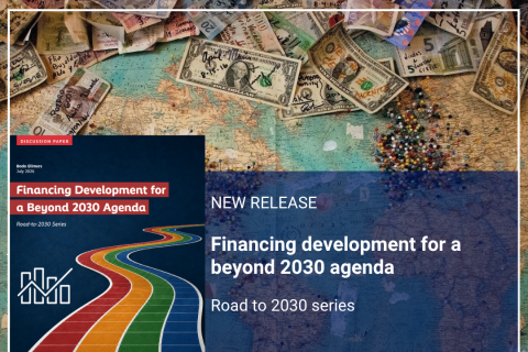 Financing development for a beyond 2030 agenda report cover
