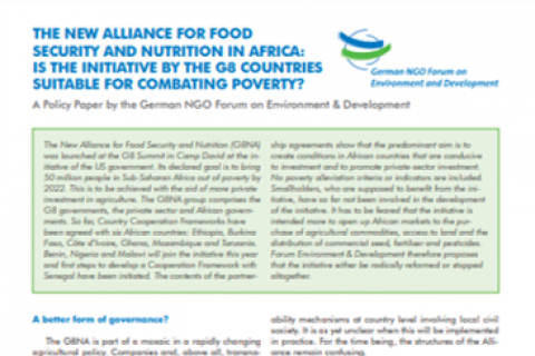 Cover alliance for food security