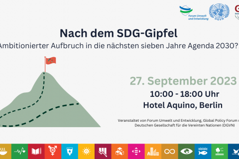 Nach dem SDG-Gipfel